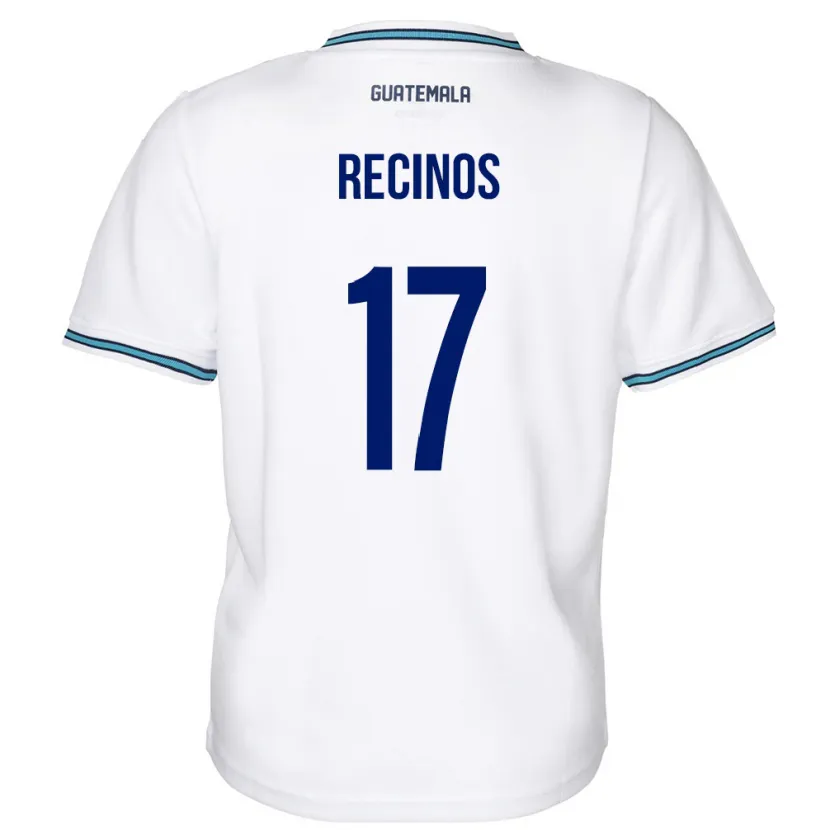 Danxen Men Guatemala Antony Recinos #17 White Home Jersey 24-26 T-Shirt