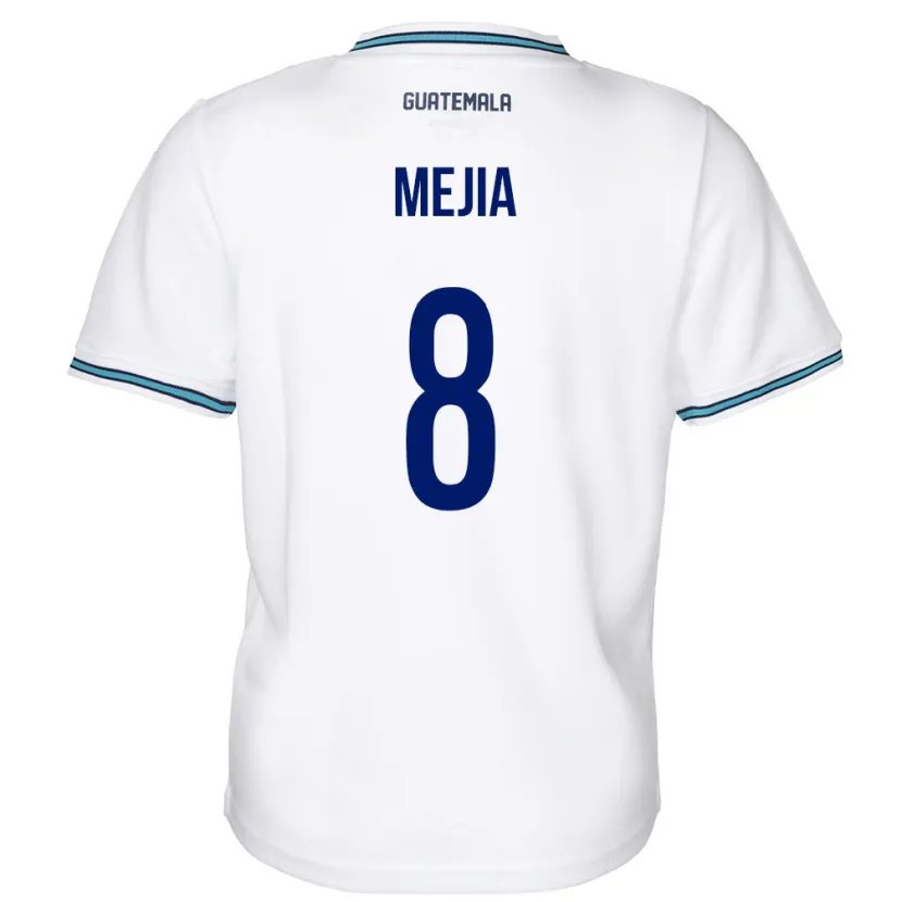 Danxen Men Guatemala Robert Mejia #8 White Home Jersey 24-26 T-Shirt
