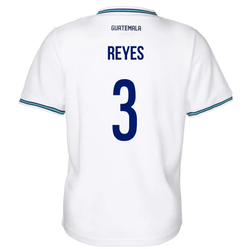 Danxen Men Guatemala Martha Reyes #3 White Home Jersey 24-26 T-Shirt