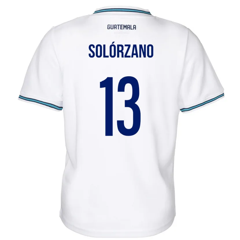 Danxen Men Guatemala Aisha Solórzano #13 White Home Jersey 24-26 T-Shirt