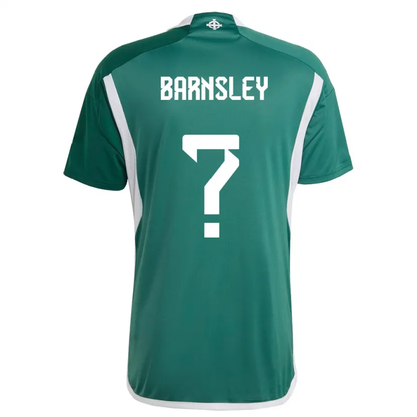 Danxen Men Northern Ireland Fraser Barnsley #0 Green Home Jersey 24-26 T-Shirt