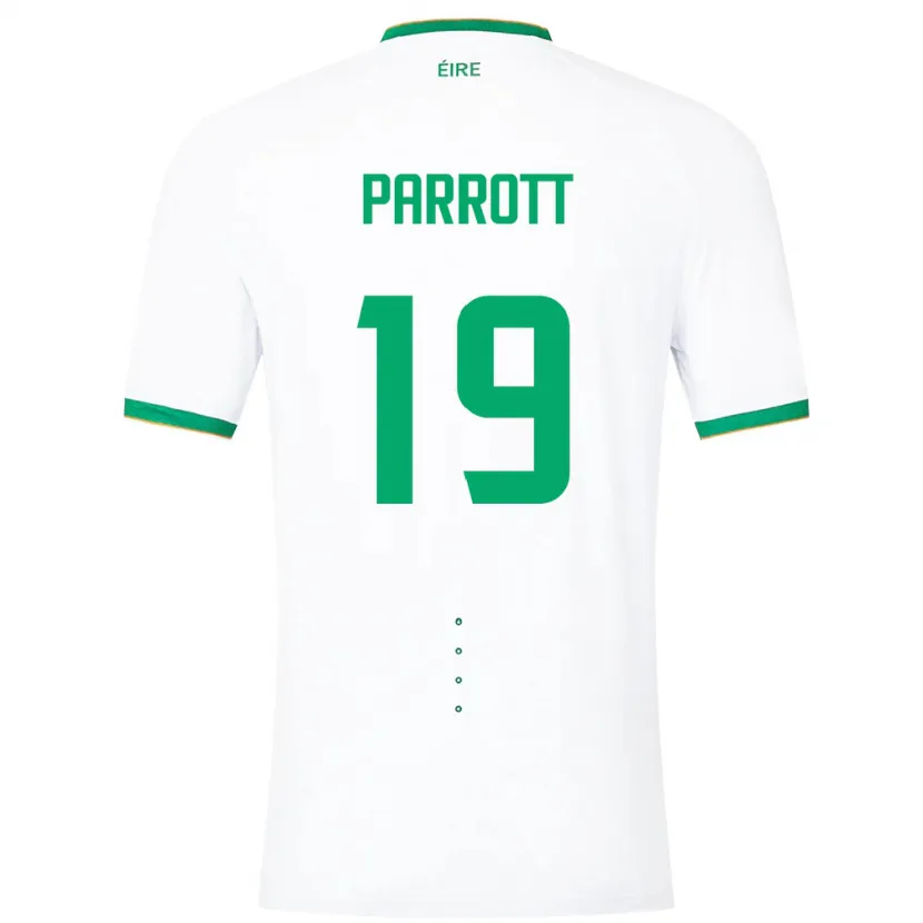 Danxen Men Ireland Troy Parrott #19 White Away Jersey 24-26 T-Shirt