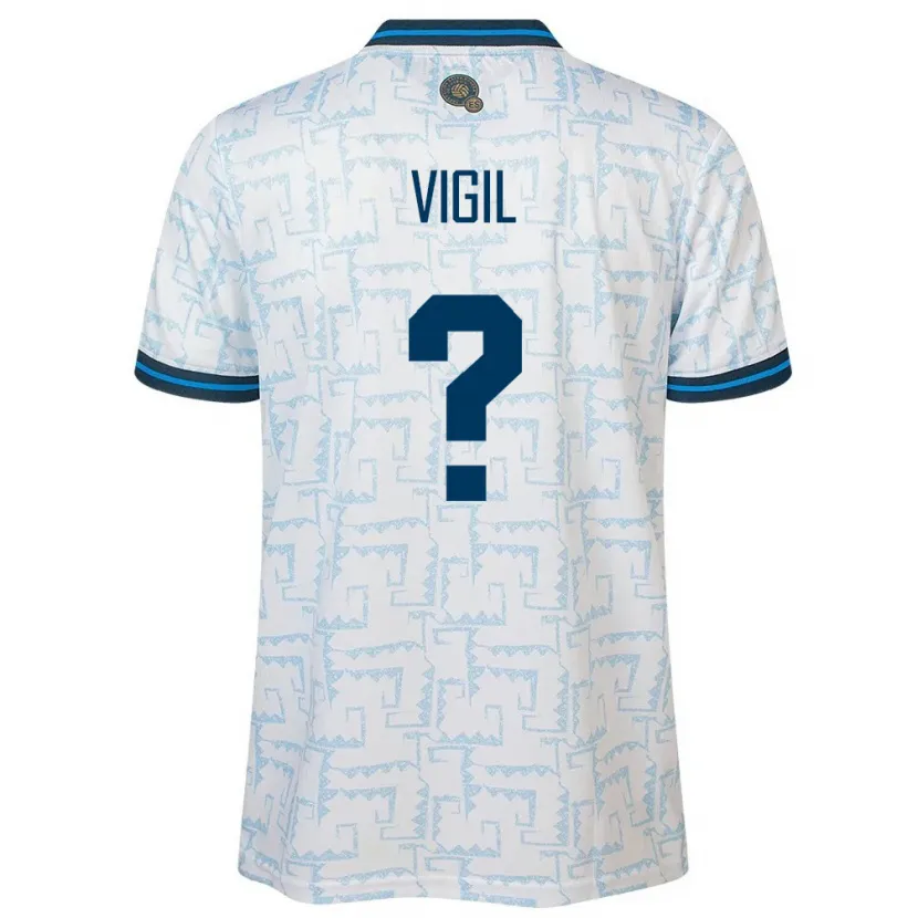 Danxen Men El Salvador Eduardo Vigil #0 White Away Jersey 24-26 T-Shirt