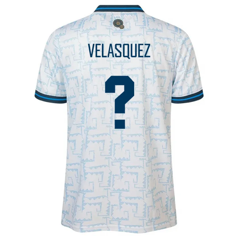 Danxen Men El Salvador Jorge Velasquez #0 White Away Jersey 24-26 T-Shirt