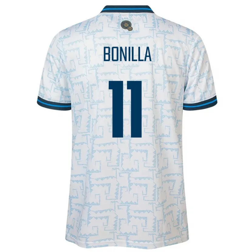Danxen Men El Salvador Jarell Bonilla #11 White Away Jersey 24-26 T-Shirt