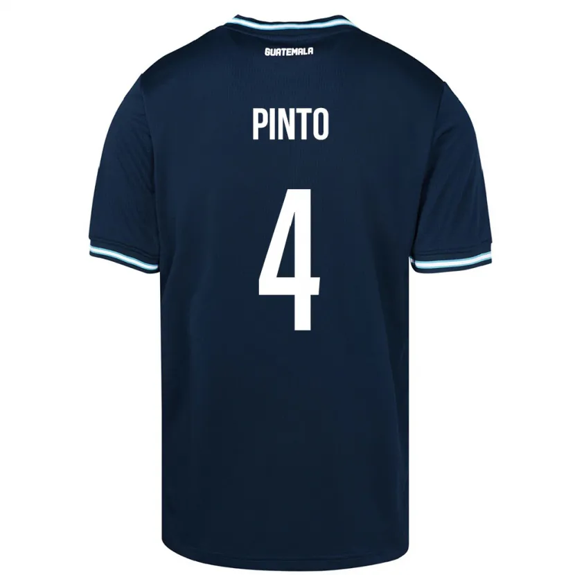 Danxen Men Guatemala José Carlos Pinto #4 Blue Away Jersey 24-26 T-Shirt