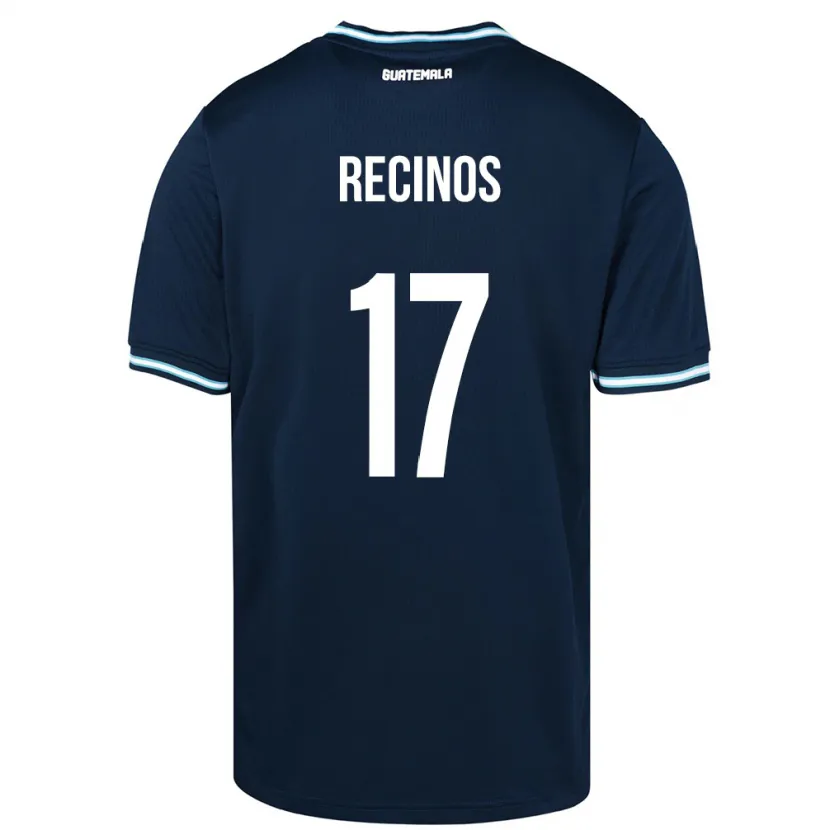 Danxen Men Guatemala Antony Recinos #17 Blue Away Jersey 24-26 T-Shirt