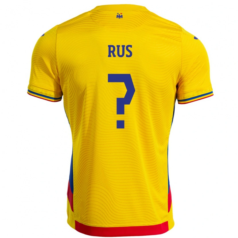 Danxen Women Romania Jayden Rus #0 Yellow Home Jersey 24-26 T-Shirt