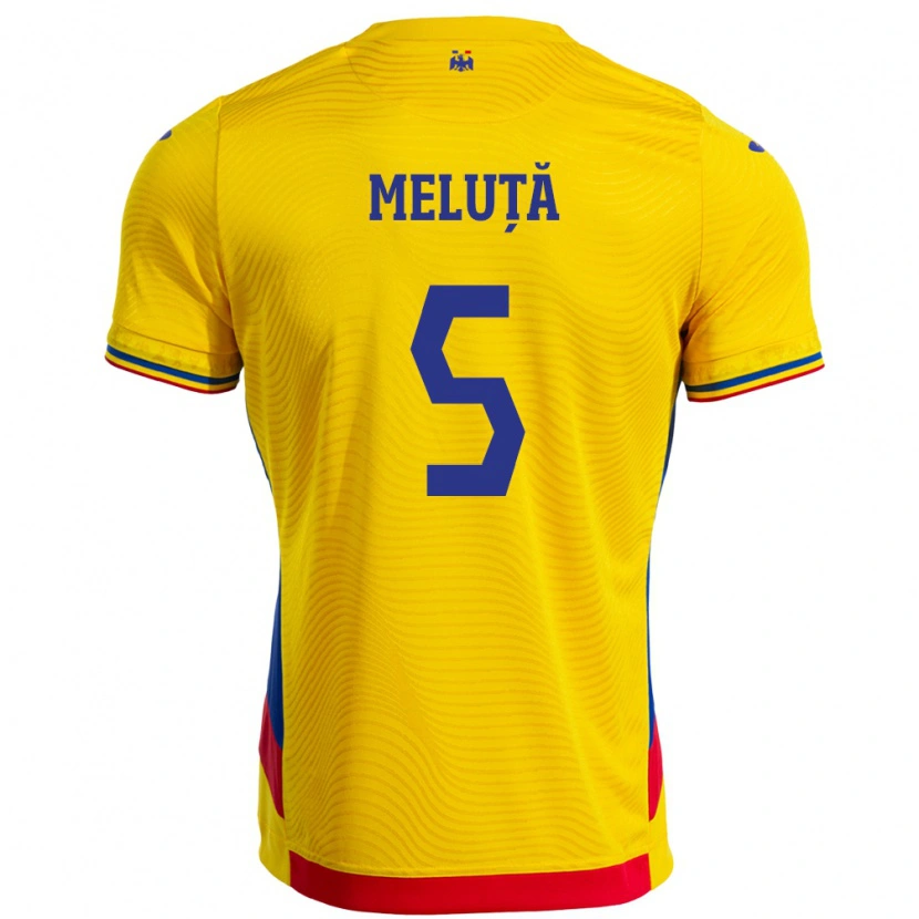 Danxen Women Romania Teodora Meluță #5 Yellow Home Jersey 24-26 T-Shirt