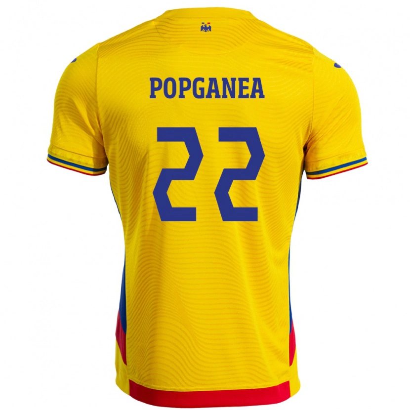 Danxen Women Romania Mirela Pop-Ganea #22 Yellow Home Jersey 24-26 T-Shirt