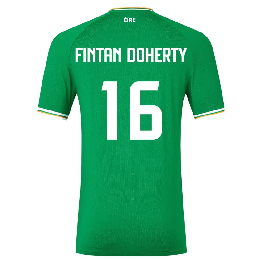 Danxen Women Ireland Fintan Doherty #16 Green Home Jersey 24-26 T-Shirt