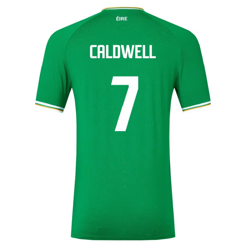 Danxen Women Ireland Diane Caldwell #7 Green Home Jersey 24-26 T-Shirt