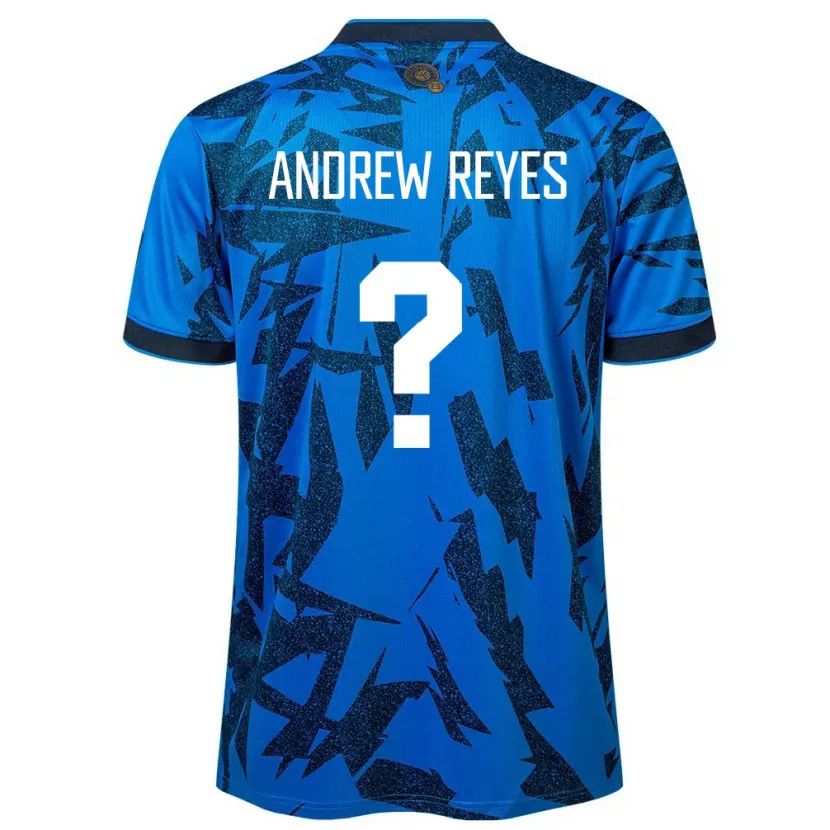 Danxen Women El Salvador Andrew Reyes #0 Blue Home Jersey 24-26 T-Shirt