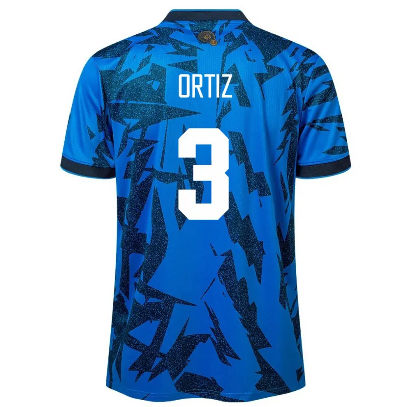 Danxen Women El Salvador Priscila Ortiz #3 Blue Home Jersey 24-26 T-Shirt
