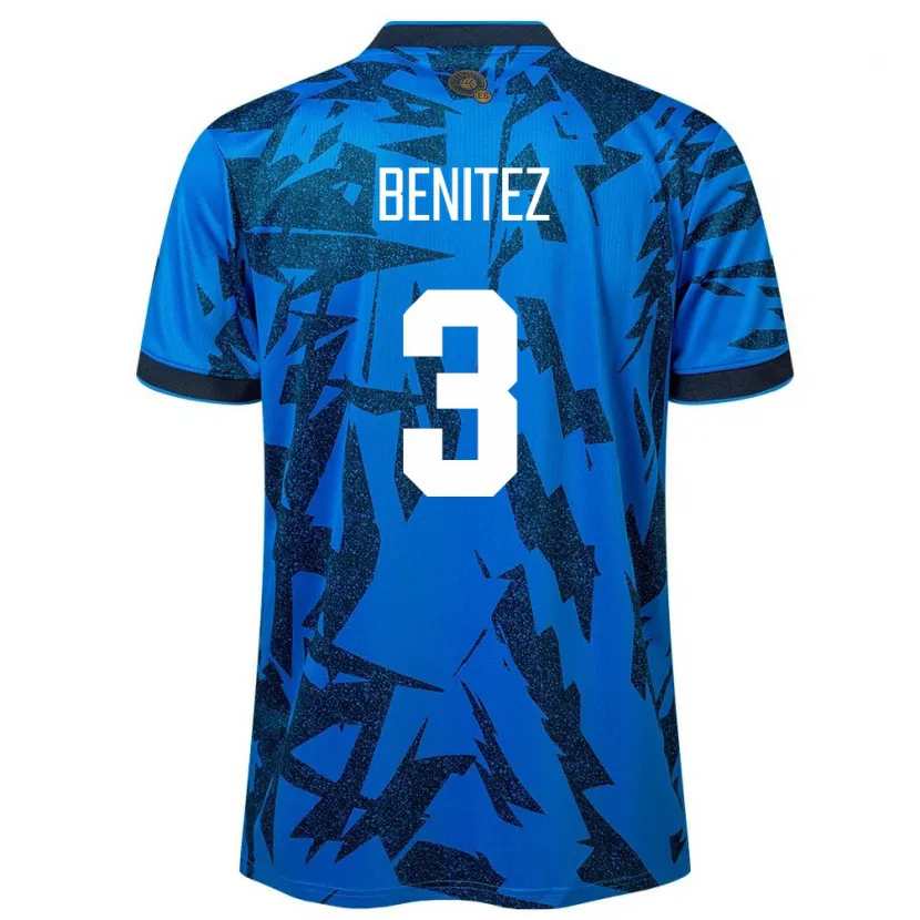 Danxen Women El Salvador Carolina Benitez #3 Blue Home Jersey 24-26 T-Shirt