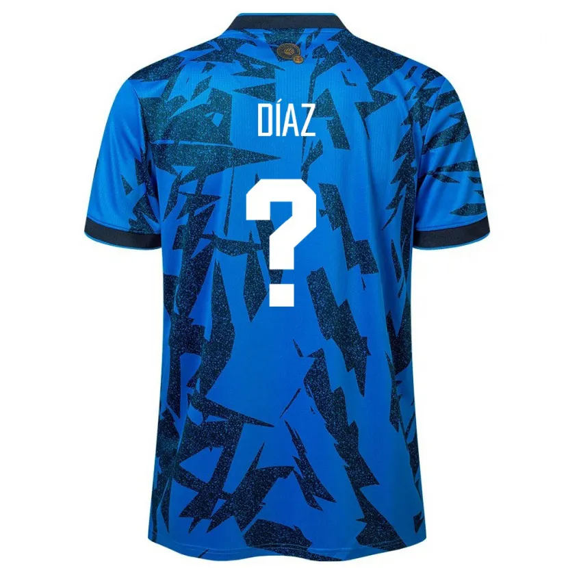 Danxen Women El Salvador Jasmine Díaz #0 Blue Home Jersey 24-26 T-Shirt