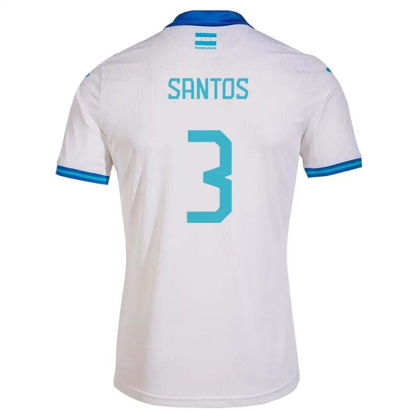 Danxen Women Honduras Marcelo Santos #3 White Home Jersey 24-26 T-Shirt