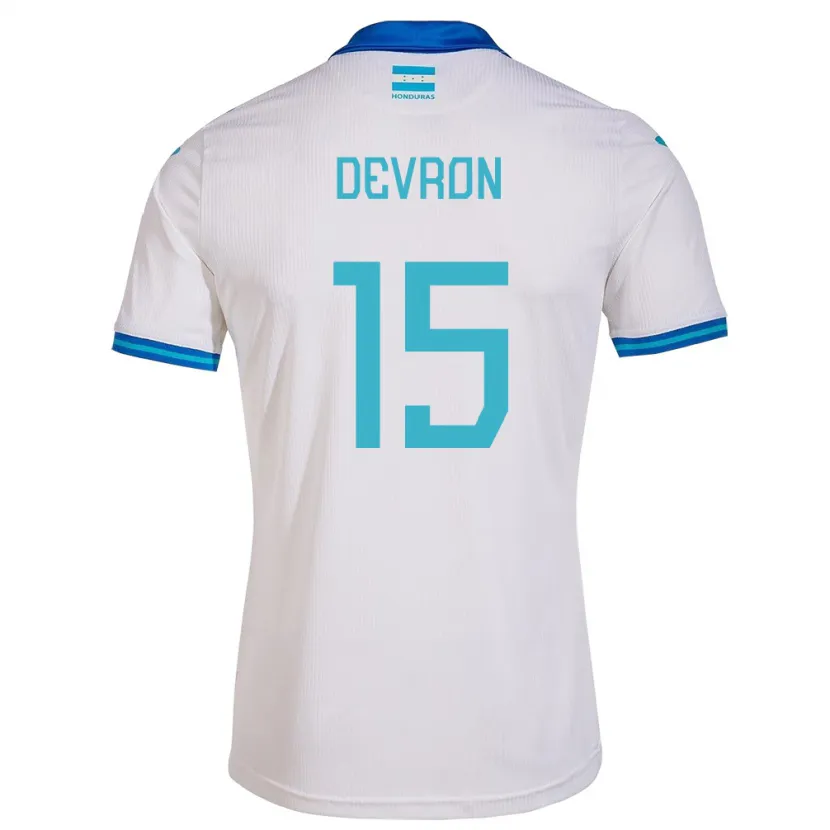 Danxen Women Honduras Devron García #15 White Home Jersey 24-26 T-Shirt