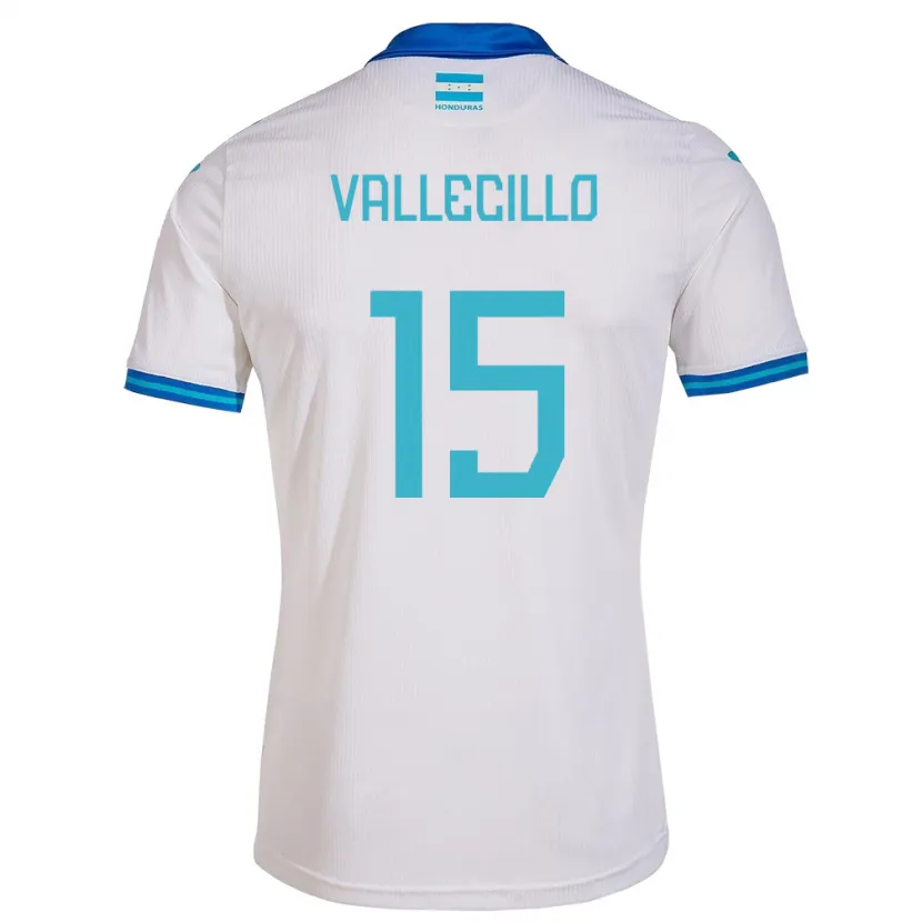 Danxen Women Honduras Eric Vallecillo #15 White Home Jersey 24-26 T-Shirt