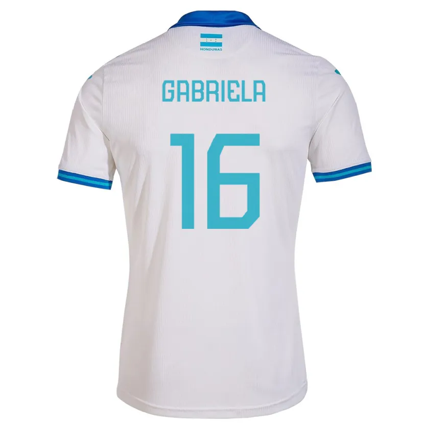 Danxen Women Honduras Gabriela García #16 White Home Jersey 24-26 T-Shirt