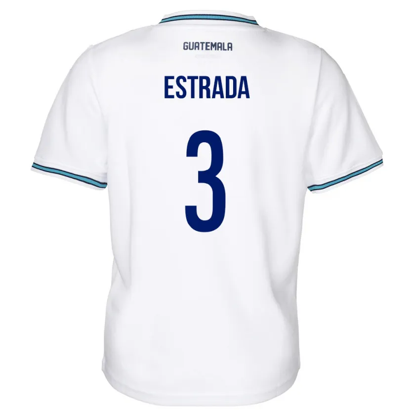 Danxen Women Guatemala Carlos Estrada #3 White Home Jersey 24-26 T-Shirt
