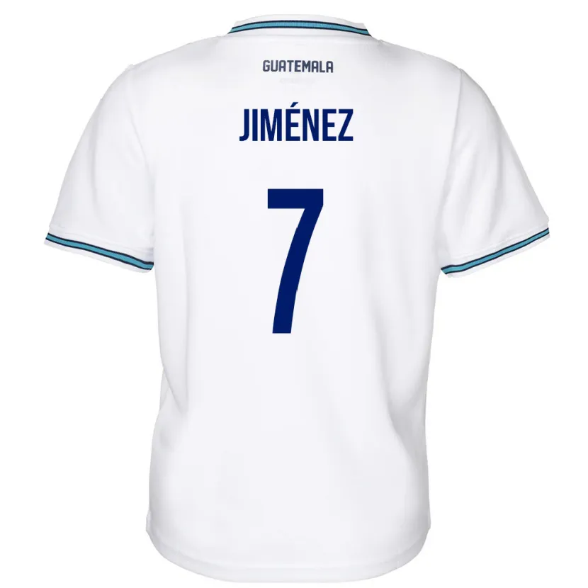 Danxen Women Guatemala Cristian Jiménez #7 White Home Jersey 24-26 T-Shirt