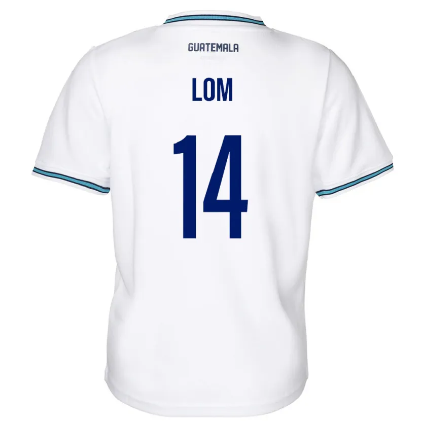 Danxen Women Guatemala Darwin Lom #14 White Home Jersey 24-26 T-Shirt
