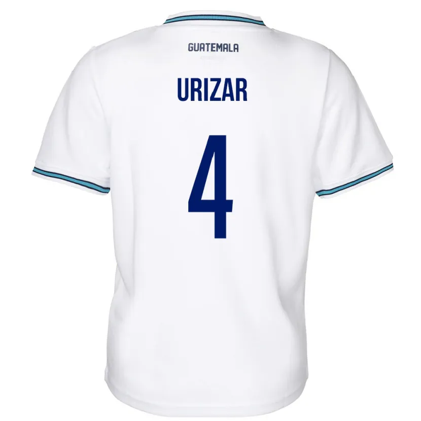 Danxen Women Guatemala Jeshua Urizar #4 White Home Jersey 24-26 T-Shirt