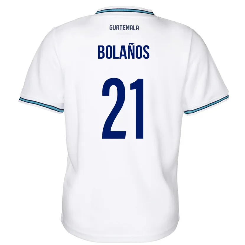 Danxen Women Guatemala Diego Bolaños #21 White Home Jersey 24-26 T-Shirt