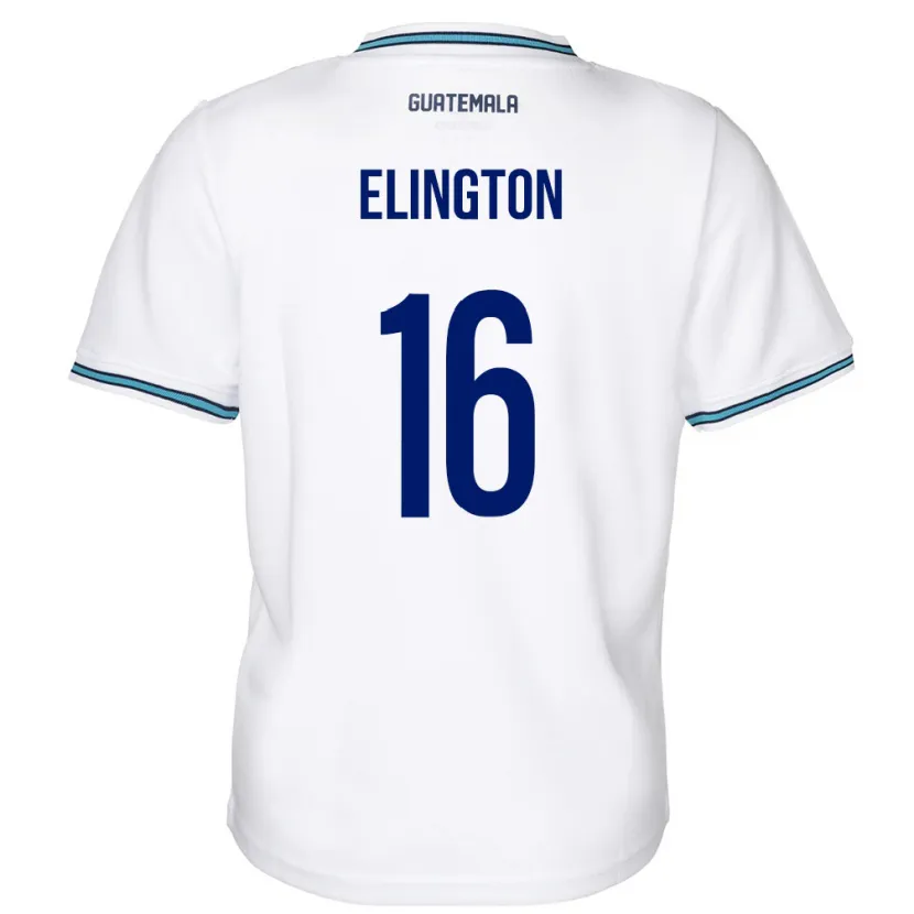 Danxen Women Guatemala Elvi Elington #16 White Home Jersey 24-26 T-Shirt