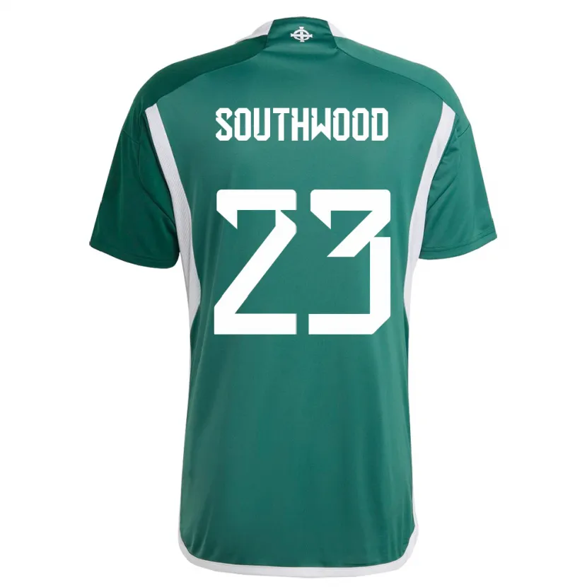 Danxen Women Northern Ireland Luke Southwood #23 Green Home Jersey 24-26 T-Shirt