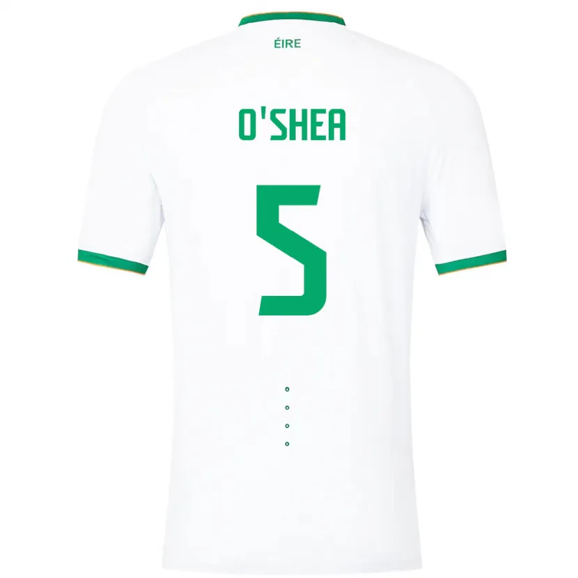 Danxen Women Ireland Dara O'shea #5 White Away Jersey 24-26 T-Shirt
