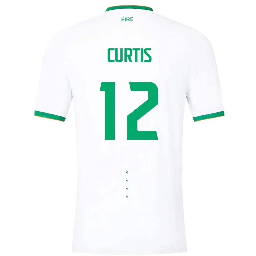 Danxen Women Ireland Sam Curtis #12 White Away Jersey 24-26 T-Shirt