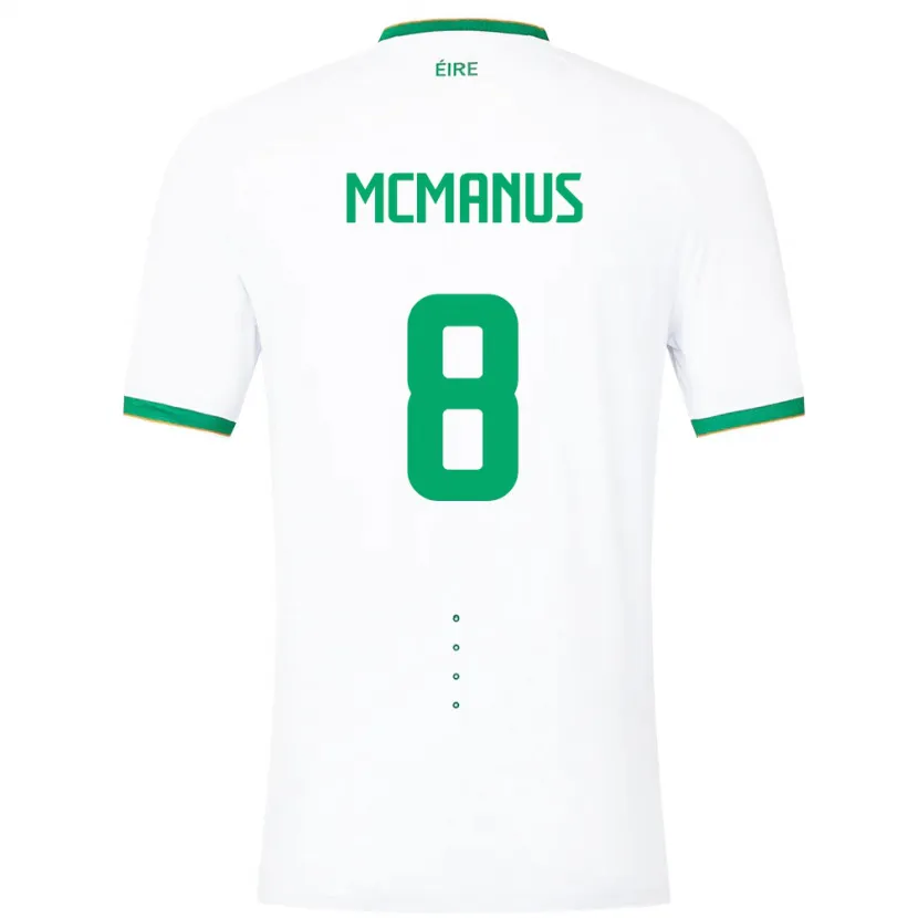 Danxen Women Ireland James Mcmanus #8 White Away Jersey 24-26 T-Shirt