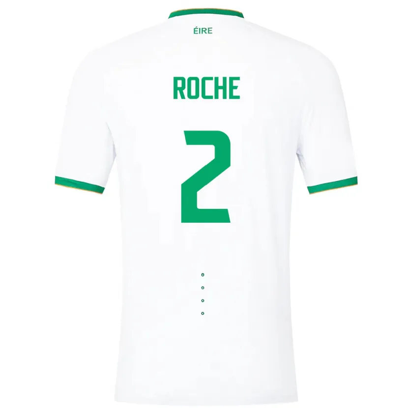 Danxen Women Ireland James Roche #2 White Away Jersey 24-26 T-Shirt