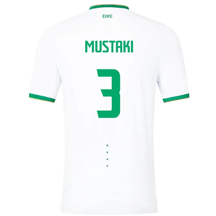 Danxen Women Ireland Chloe Mustaki #3 White Away Jersey 24-26 T-Shirt