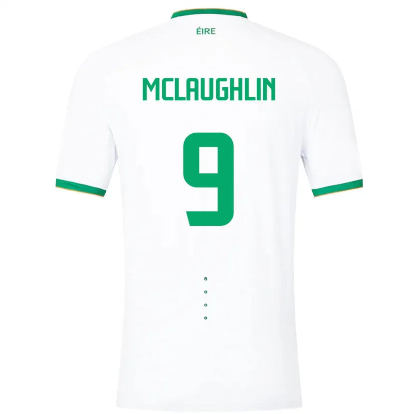 Danxen Women Ireland Erin Mclaughlin #9 White Away Jersey 24-26 T-Shirt