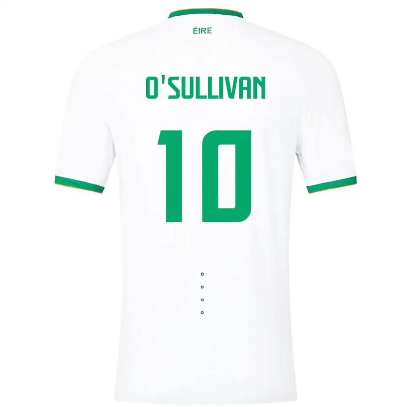 Danxen Women Ireland Denise O'sullivan #10 White Away Jersey 24-26 T-Shirt