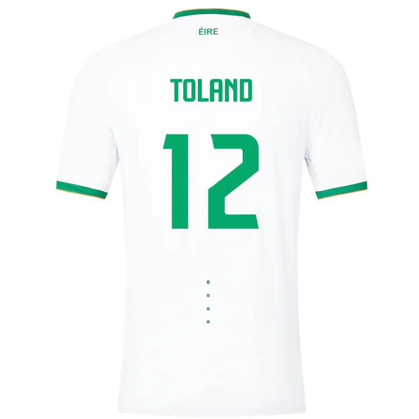 Danxen Women Ireland Tyler Toland #12 White Away Jersey 24-26 T-Shirt
