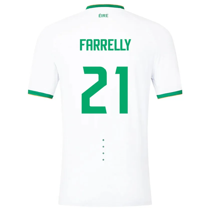 Danxen Women Ireland Sinead Farrelly #21 White Away Jersey 24-26 T-Shirt