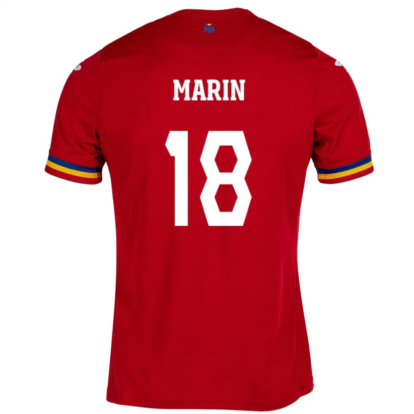Danxen Women Romania Răzvan Marin #18 Red Away Jersey 24-26 T-Shirt