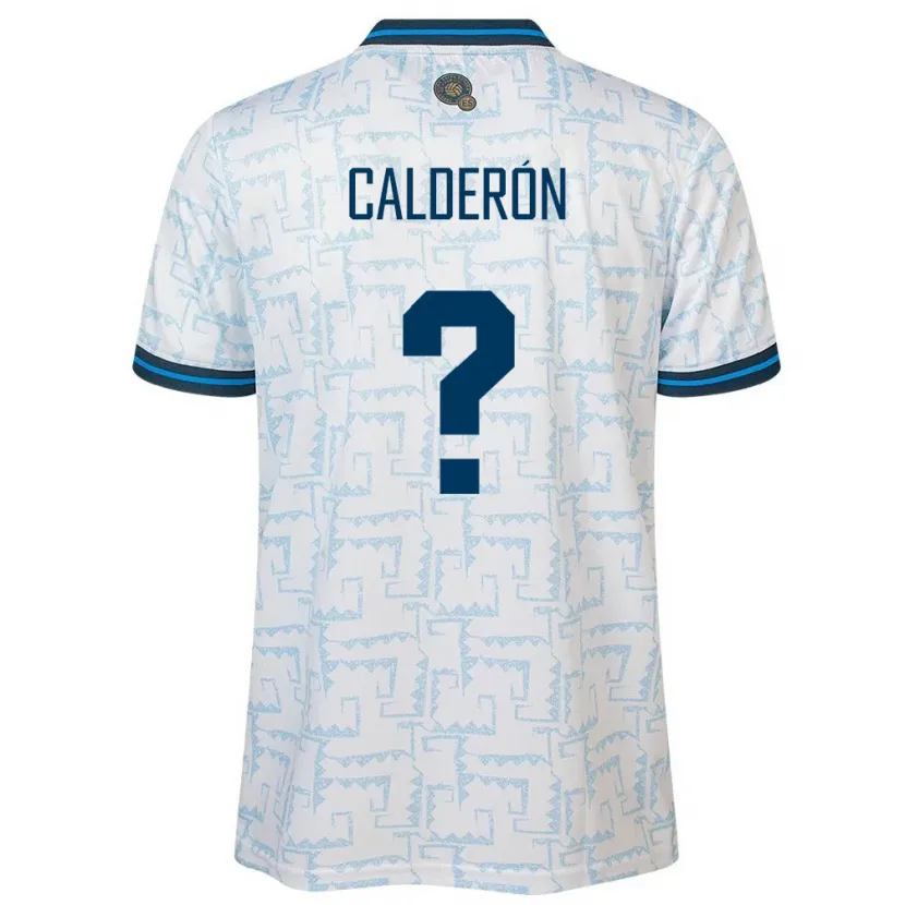 Danxen Women El Salvador Paola Calderón #0 White Away Jersey 24-26 T-Shirt