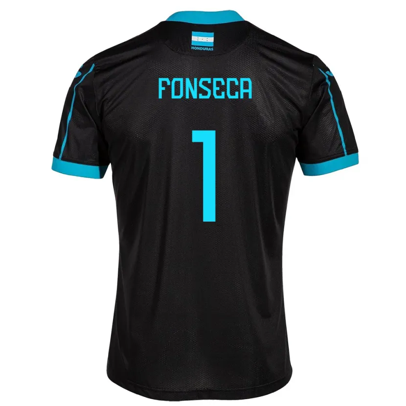 Danxen Women Honduras Harold Fonseca #1 Black Away Jersey 24-26 T-Shirt