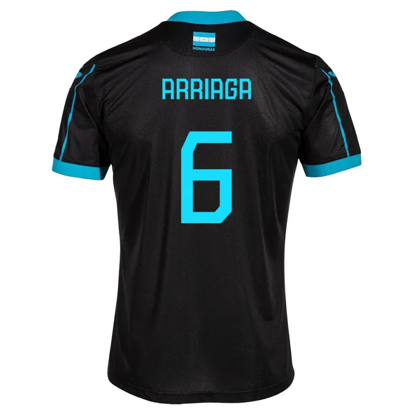 Danxen Women Honduras Javier Arriaga #6 Black Away Jersey 24-26 T-Shirt