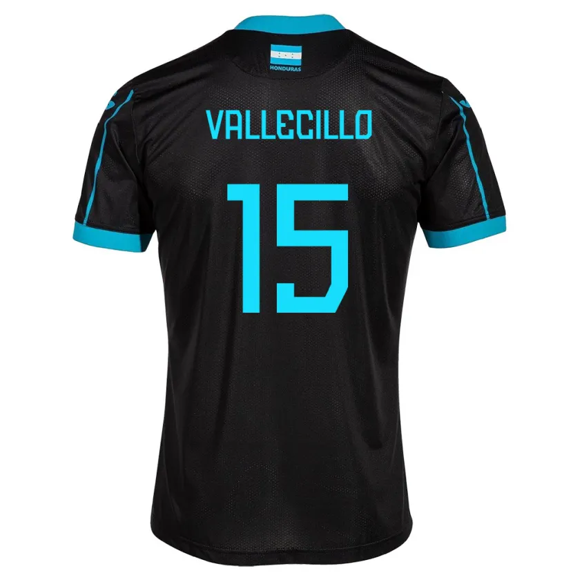 Danxen Women Honduras Eric Vallecillo #15 Black Away Jersey 24-26 T-Shirt