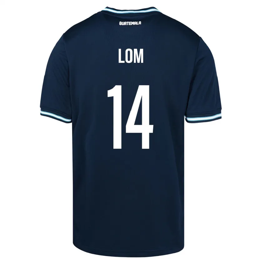 Danxen Women Guatemala Darwin Lom #14 Blue Away Jersey 24-26 T-Shirt