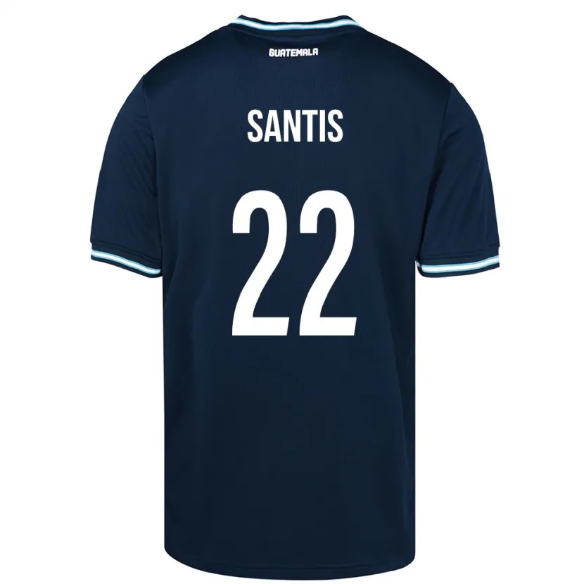 Danxen Women Guatemala Diego Santis #22 Blue Away Jersey 24-26 T-Shirt