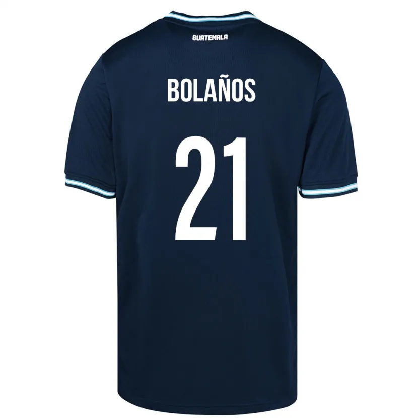 Danxen Women Guatemala Diego Bolaños #21 Blue Away Jersey 24-26 T-Shirt