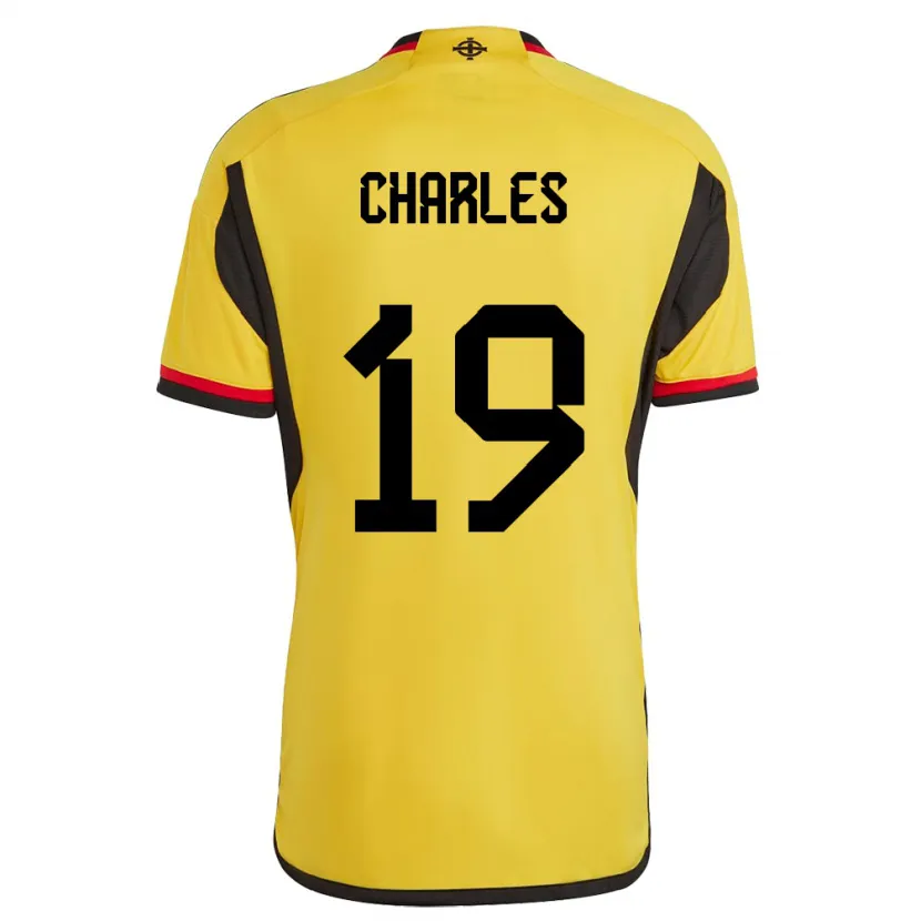 Danxen Women Northern Ireland Shea Charles #19 White Away Jersey 24-26 T-Shirt