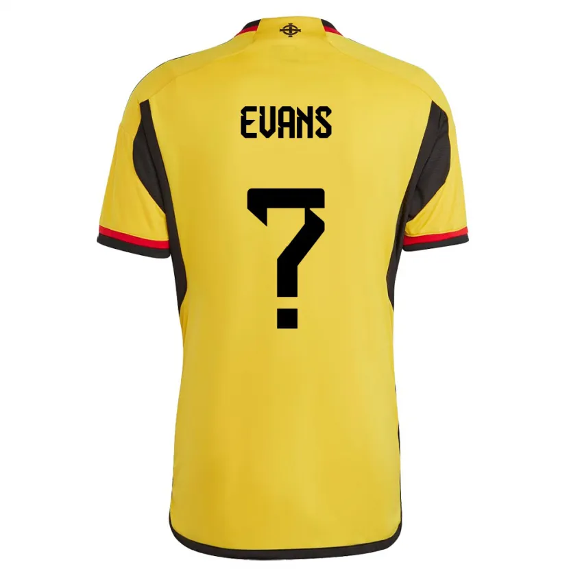 Danxen Women Northern Ireland Reece Evans #0 White Away Jersey 24-26 T-Shirt